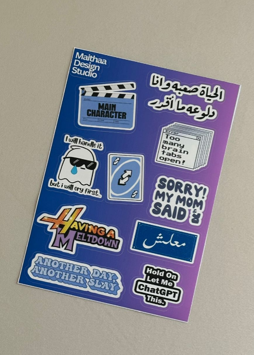 Hand-Designed Stickers by Maithaa